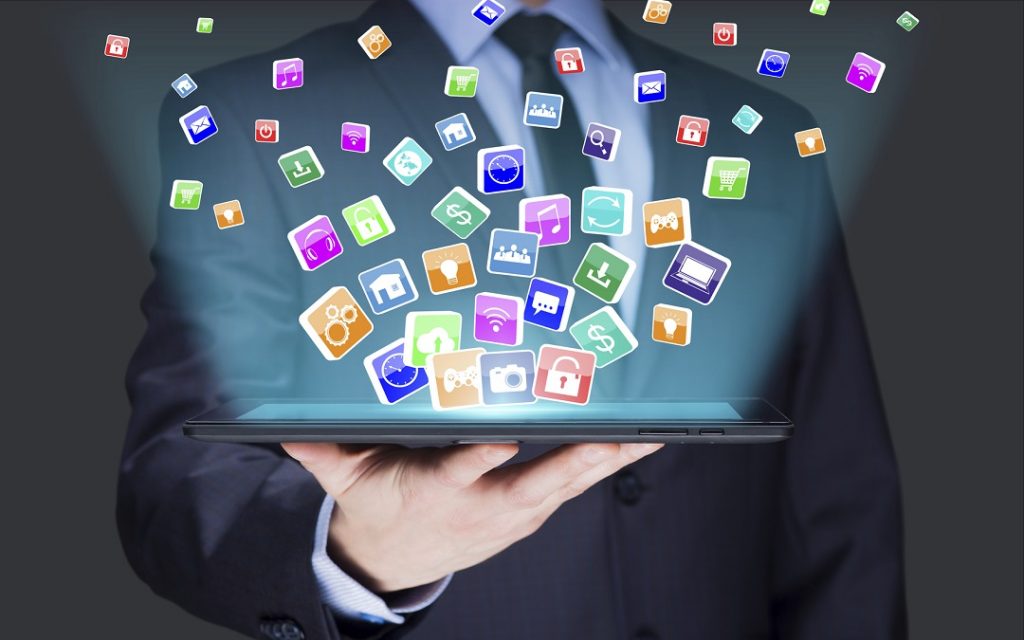A person holding tablets